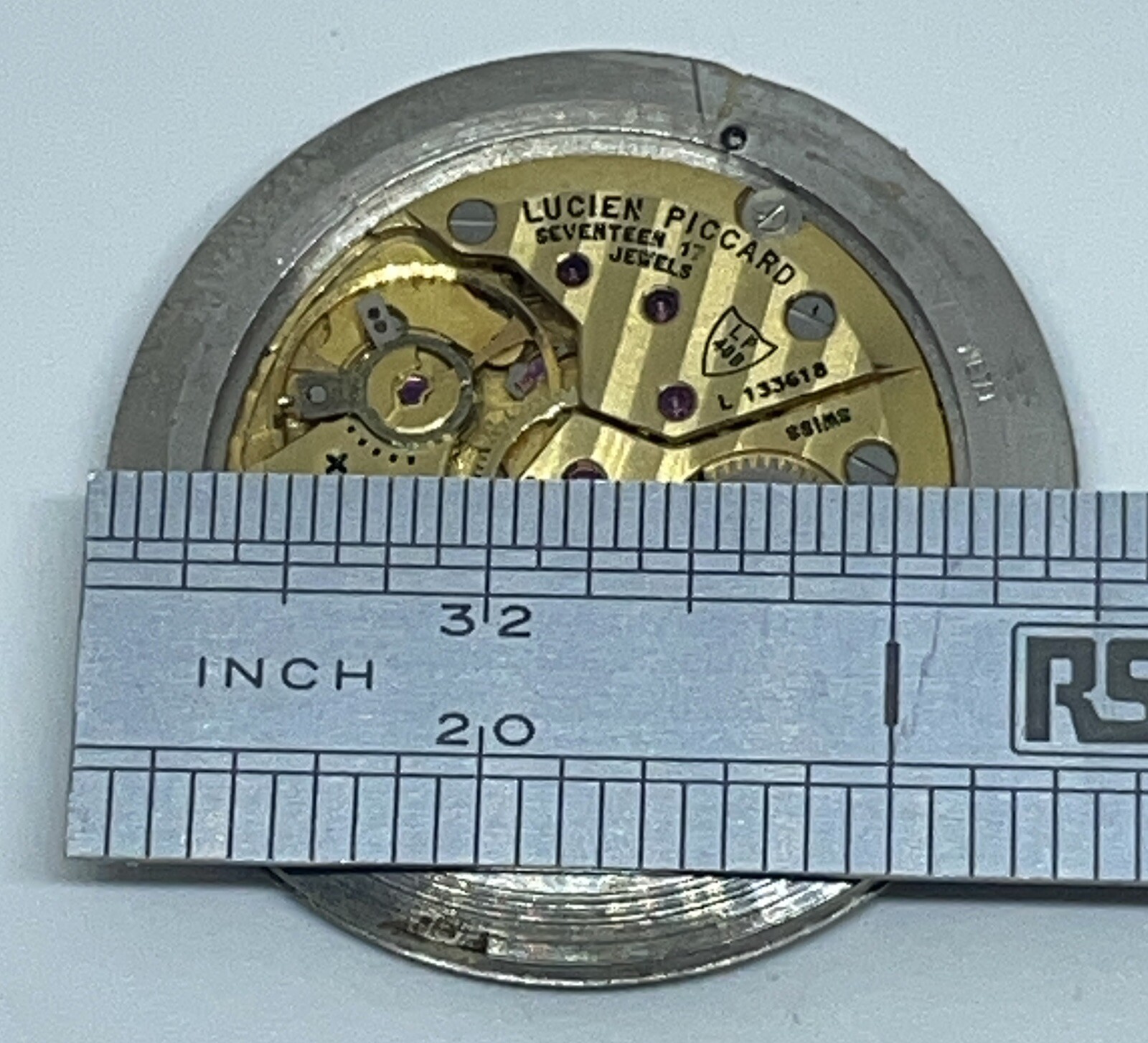 LUCIEN PICCARD LP 48B MOVEMENT 17 Jewels Swiss Does Not Run