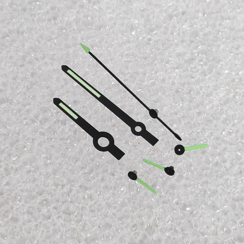 Watch Hands Green Luminous for Japanese Quartz VK63 Movement
