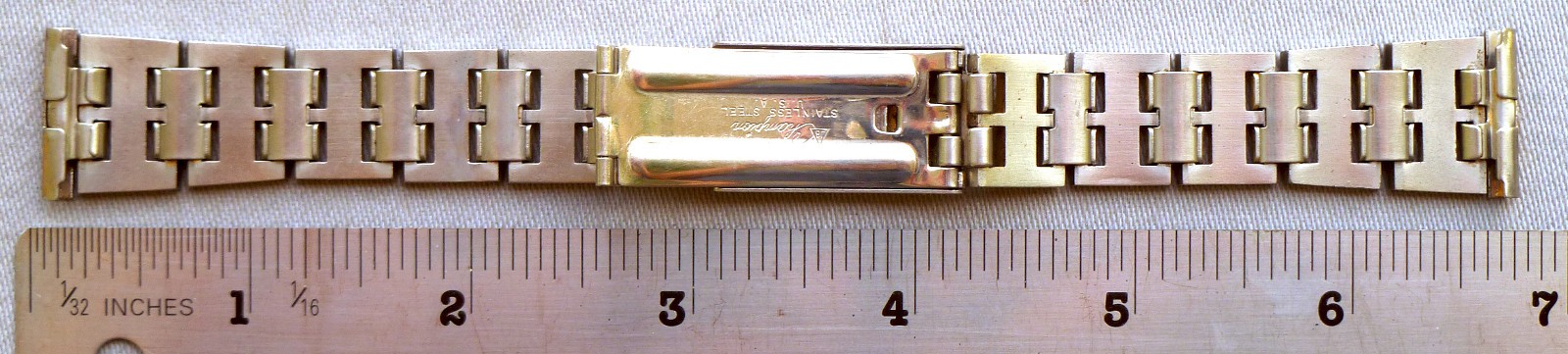 OMEGA 20mm Original Gold Tone Stainless Steel Bracelet – Sports Watch Style