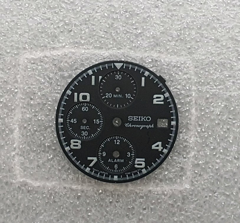 Seiko Chronograph 7T92-0BL0 Watch Dial Part Genuine Seiko Dial Part