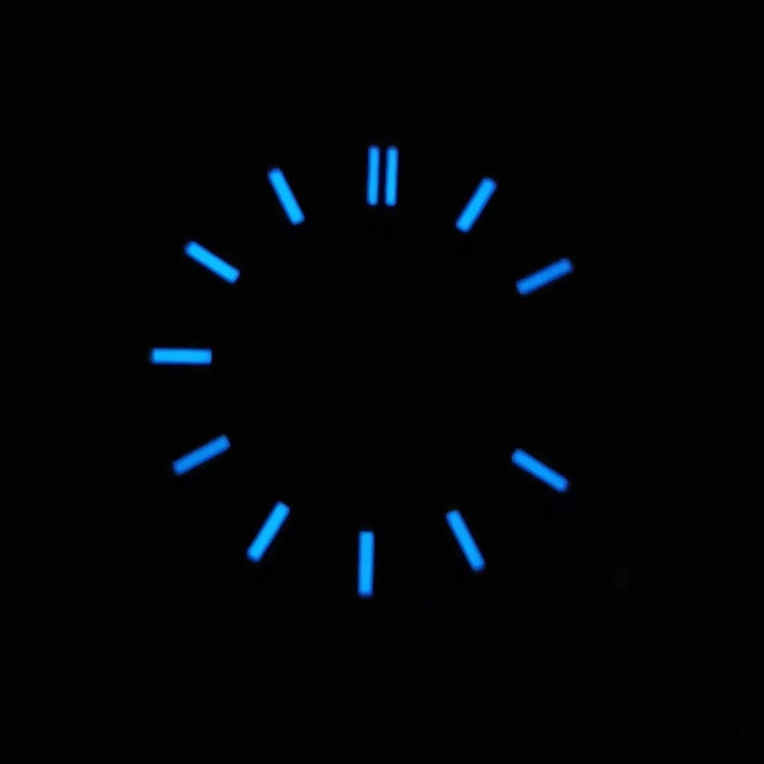 28.5mm Sunburst Watch Dial Green Blue Luminous Date Fit Nh35 Nh36 Movement