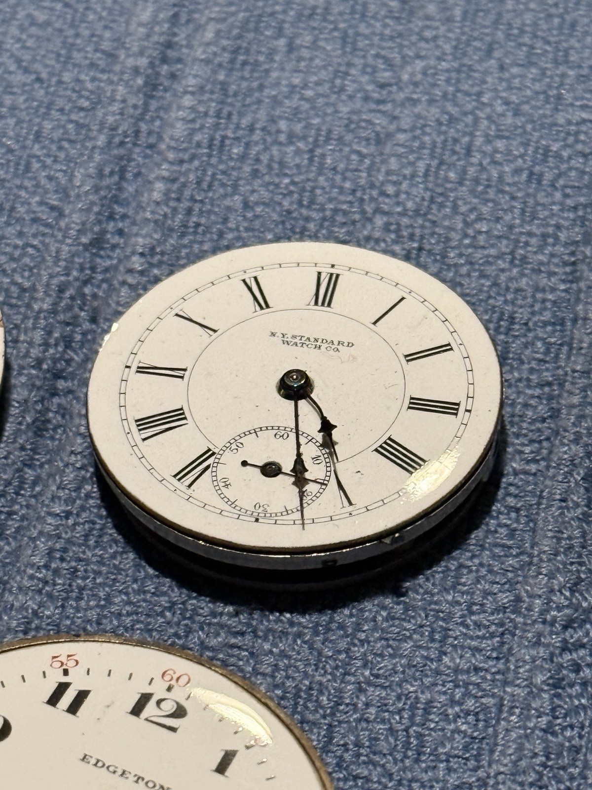 Lot of 15 Antique Pocket Watch Movements Elgin Hampden NY Standard Parts Repair