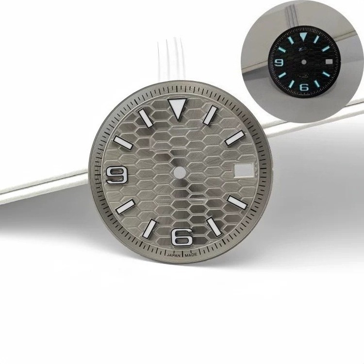31mm Honeycomb Dial 6 & 9 Numerals 3H Date Fit Auto Mod Part