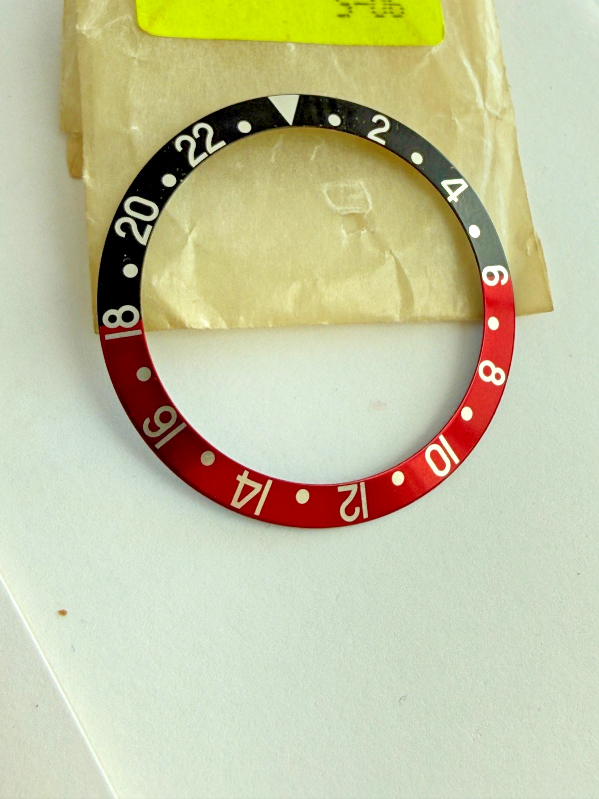 ROLEX GENUINE GMT COKE BEZEL INSERT Part# B315-16760-7-A1 For 16710 16700 16760