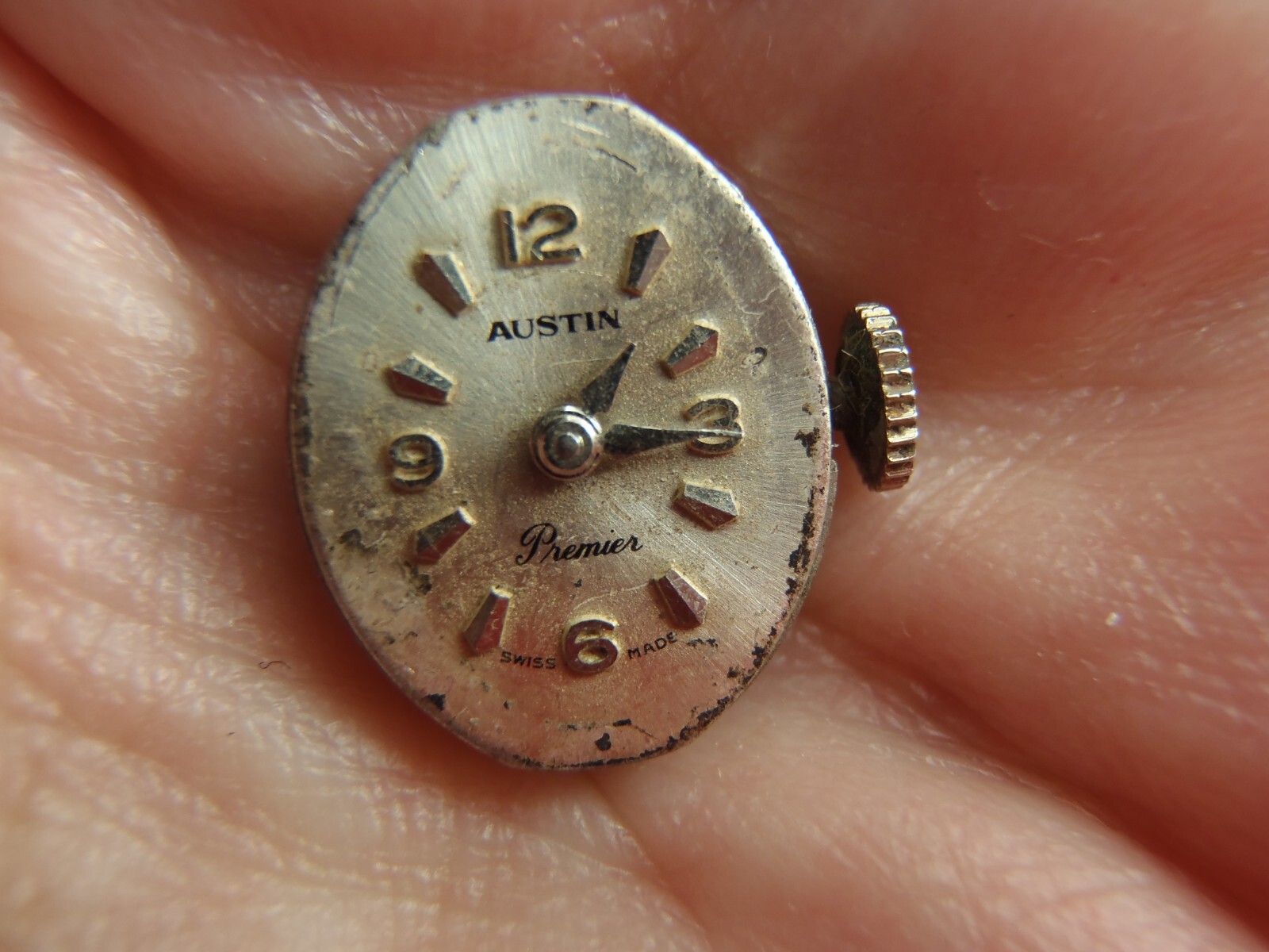 Austin Cal. 1677 Swiss Made 17 Jewels Wristwatch Movement Running