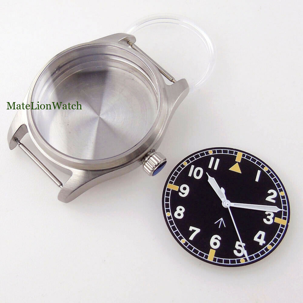 Fits NH35A ETA2824 PT5000 39mm 316L Watch Case Kit Sapphire Glass Luminous Dial