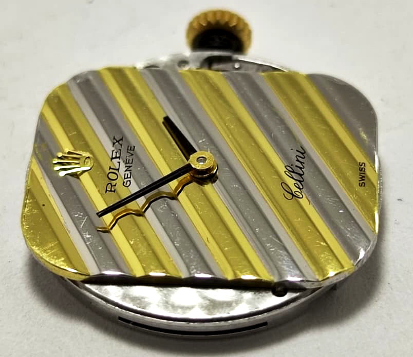 MOVEMENT ROLEX Cal. 1601 FOR CELLINI 19 JEWELS MEN COMPLETE AND WORKING 80s