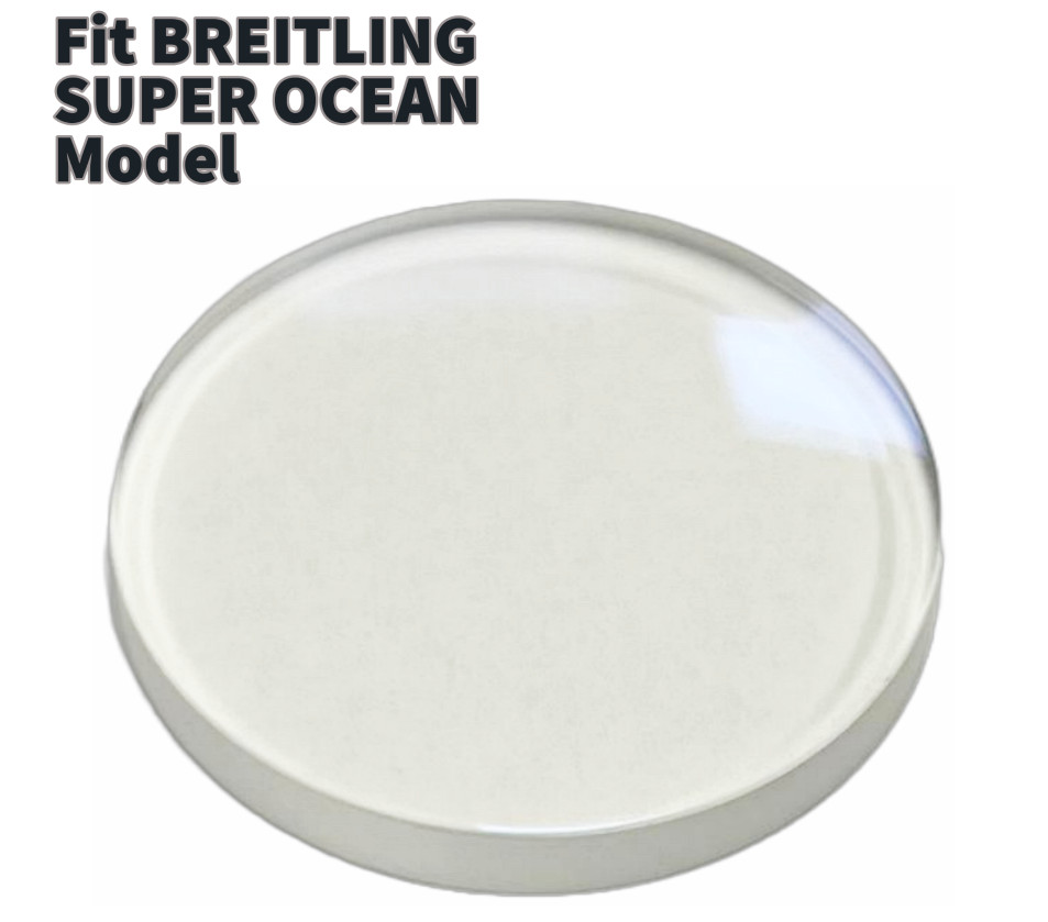 Generic Sapphire Crystals (30.0×3.7)mm Fit BREITLING SUPER OCEAN Domed Anti-Ref