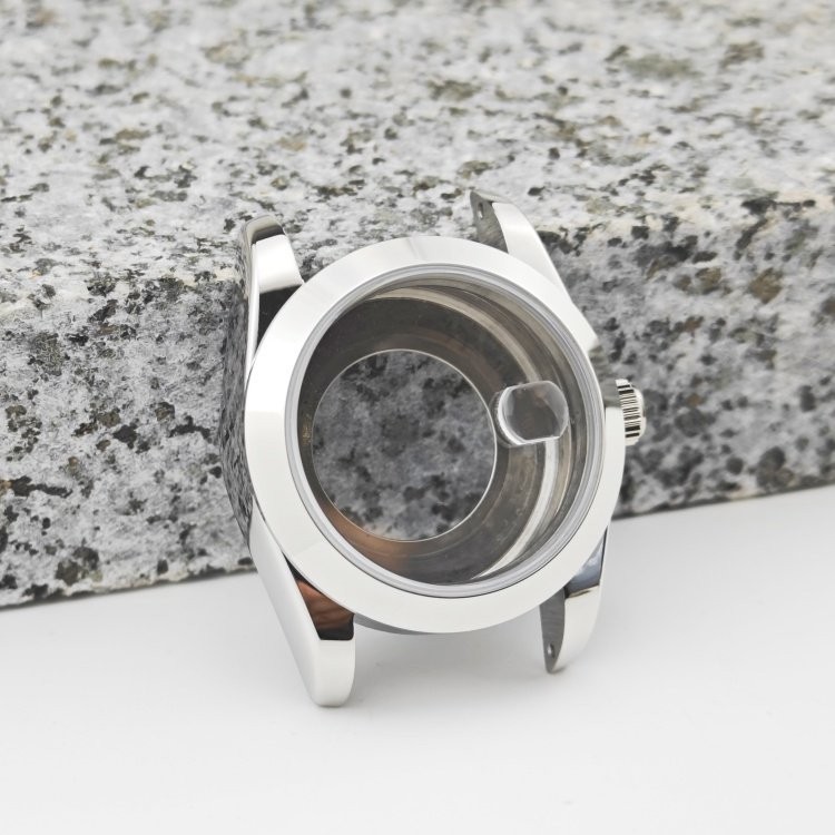 31mm Matte Sandblasted Watch Case Sapphire Glass For NH05 NH06 Movement