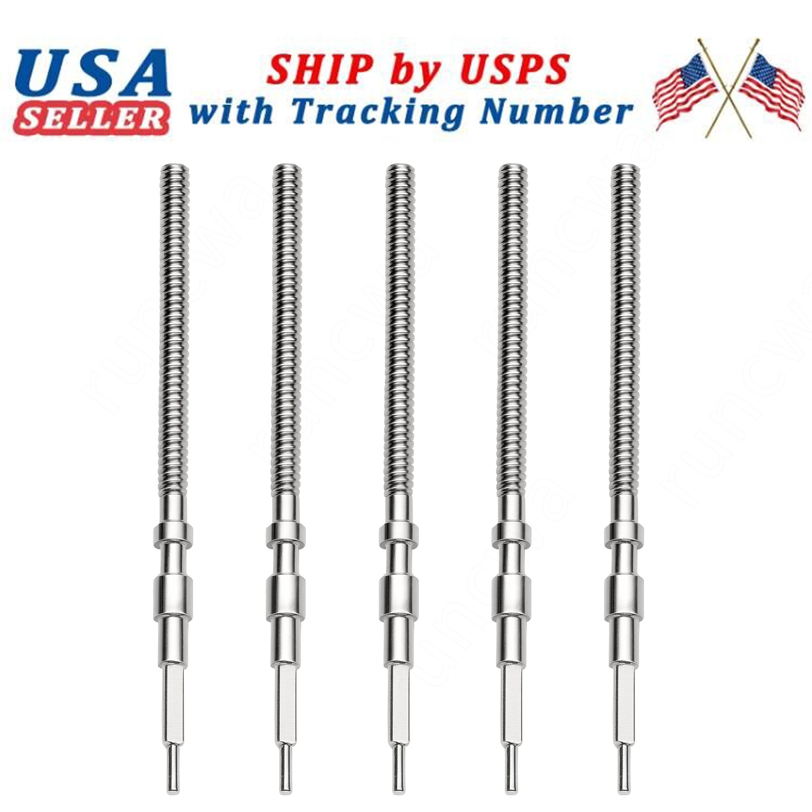 5PCS Watch Winding Stems For Movement 7S26A 7S26B 7S26C 7S36A 7S36B 7S36C