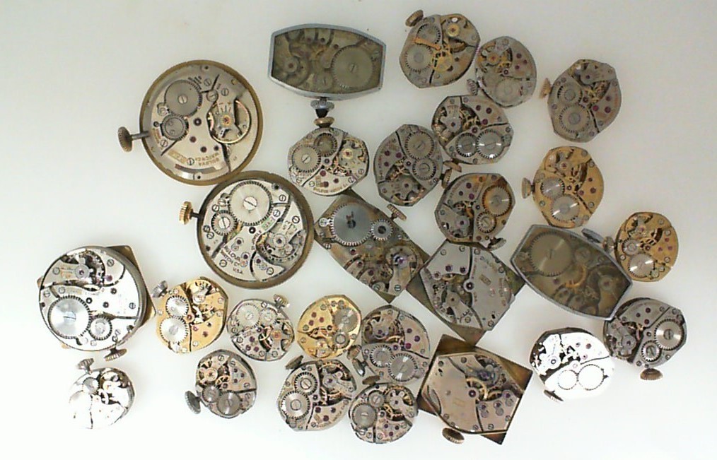 Lot of 27 Vintage Mens Ladies Wristwatch Wind Up Movements ALL Bulova
