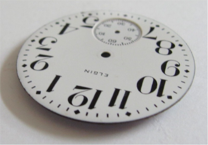 Elgin Pocket Watch Enamel Dial 16 Size With Sub-seconds