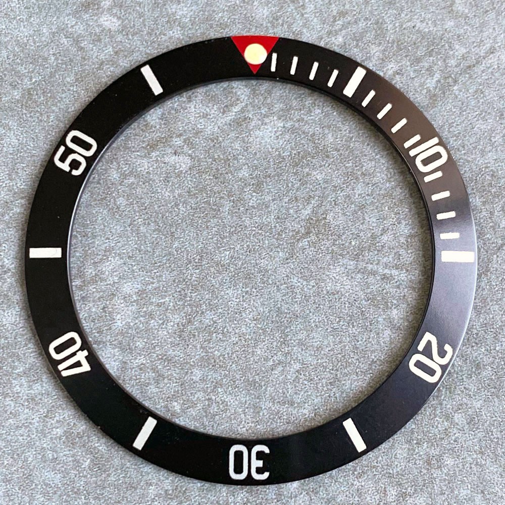 Black Red Green 36.5MM*29.2MM Ceramic/Alloy Bezel Insert fit NH35 NH34 GMT Case