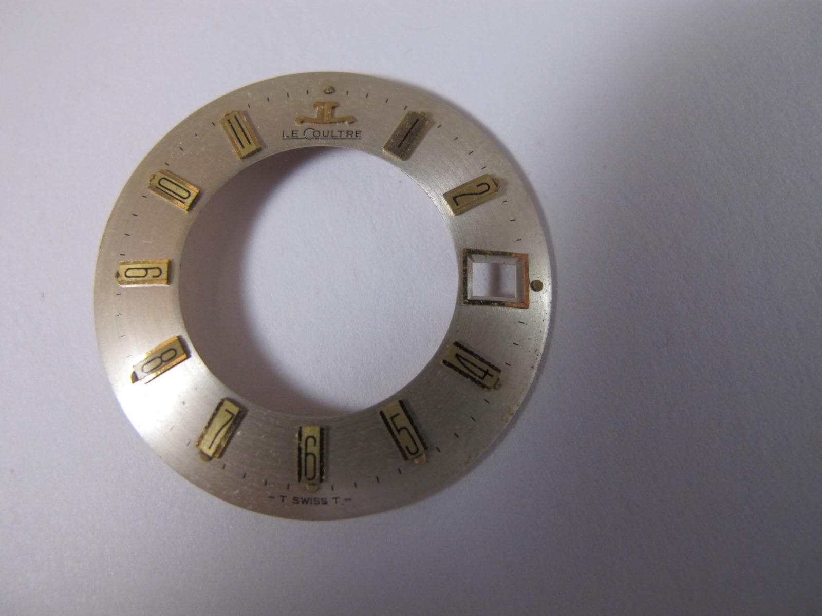 LECOULTRE MEMOVOX OLD STOCK CALIBER 911 WATCH DIAL + DATE WHEEL