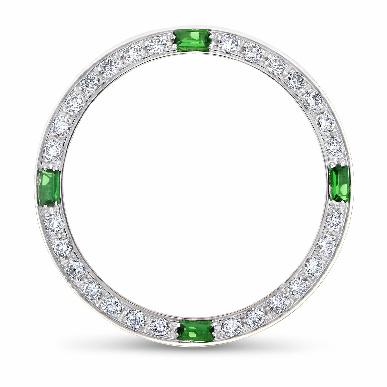 LADIES .70CT NATURAL DIAMOND BEZEL 18KW FOR ROLEX 26MM DATE, DATEJUST, PRESIDENT