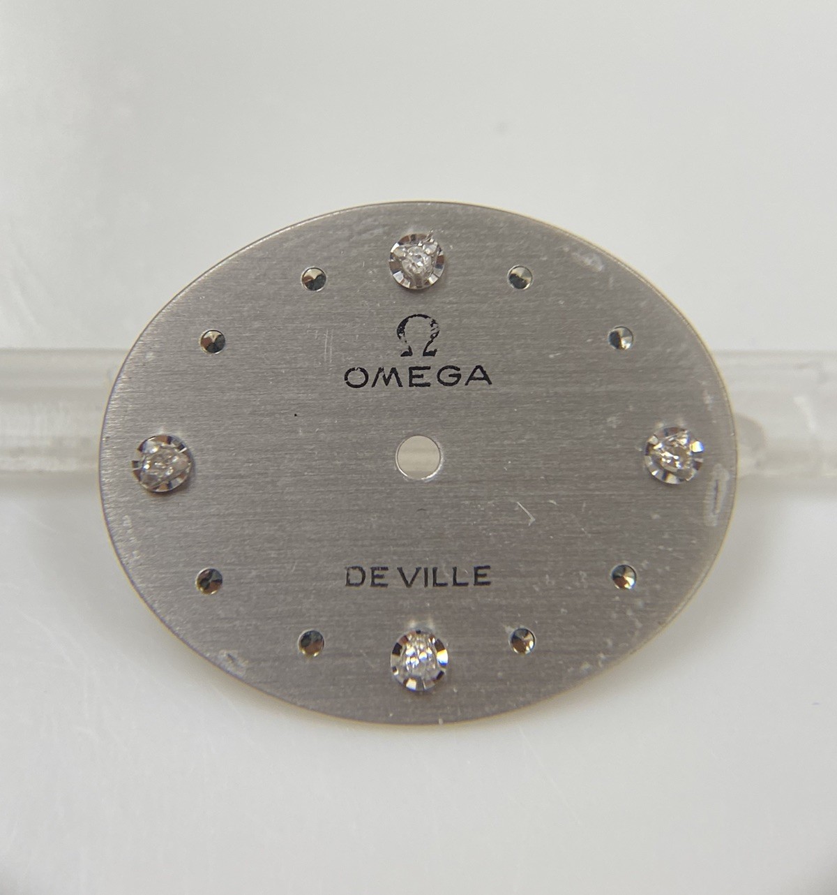 Original Vintage Omega De Ville Caliber 625 Silver w/ Diamond Dial