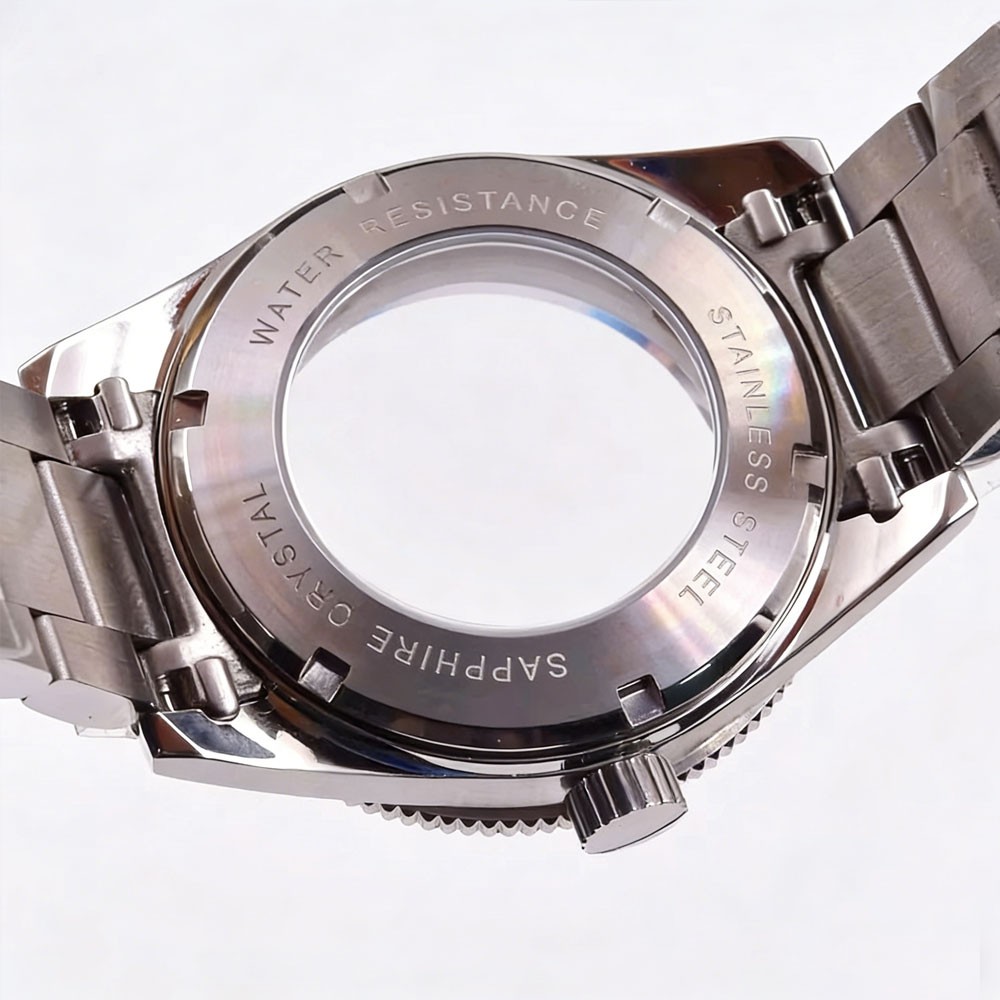 41mm watch case sapphire glass ceramic bezel fit NH35 NH36 ETA2824 2836 movement