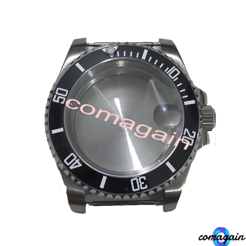 Ceramic Bezel Watch Case Black 40mm For NH35 NH36 4R35 4R15 4R36 SKX007 Movement