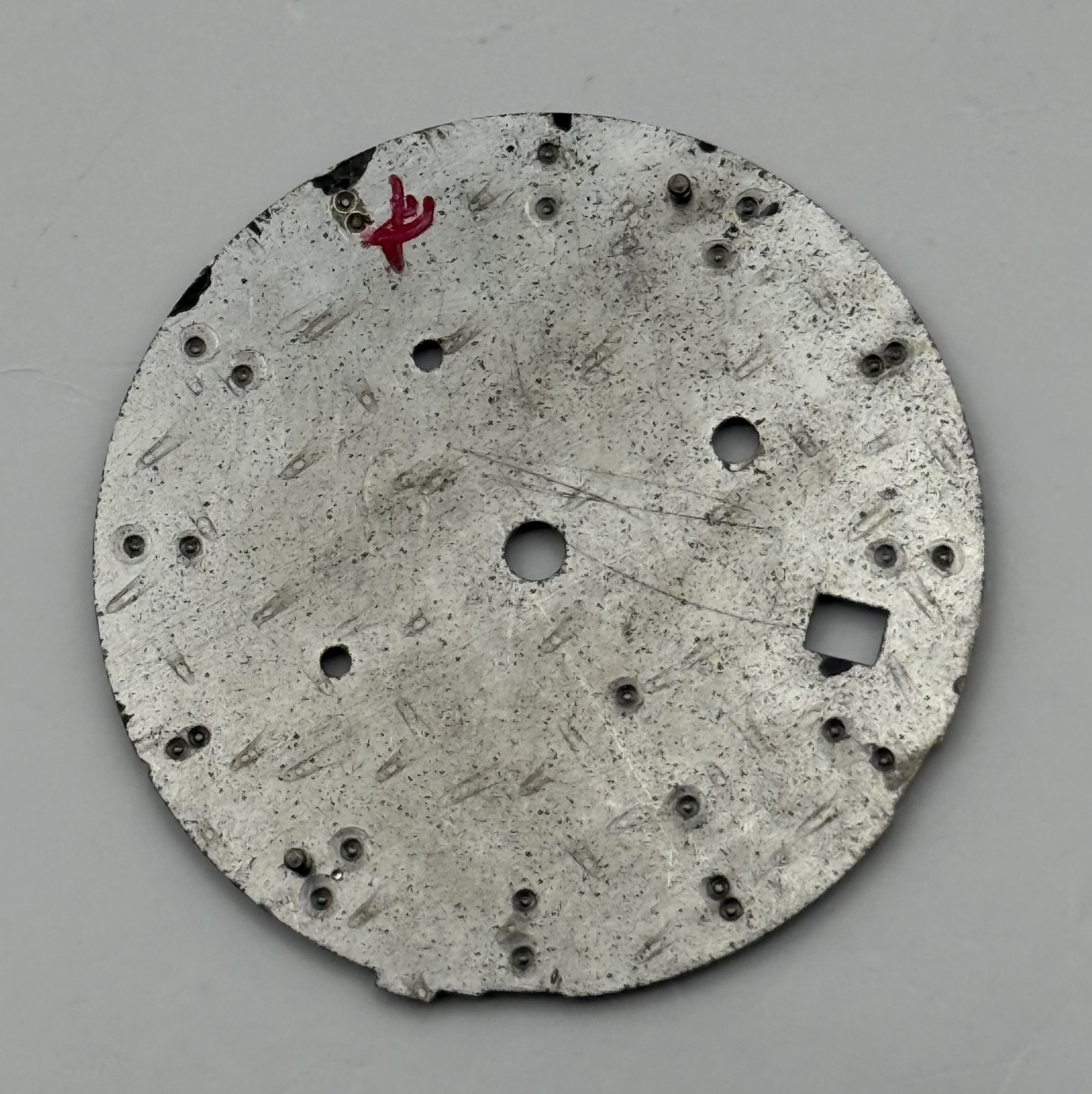 Seiko 7T82-0MZB Watch Dial Chronograph Alarm 100M Spare Parts Repair 28.4mm