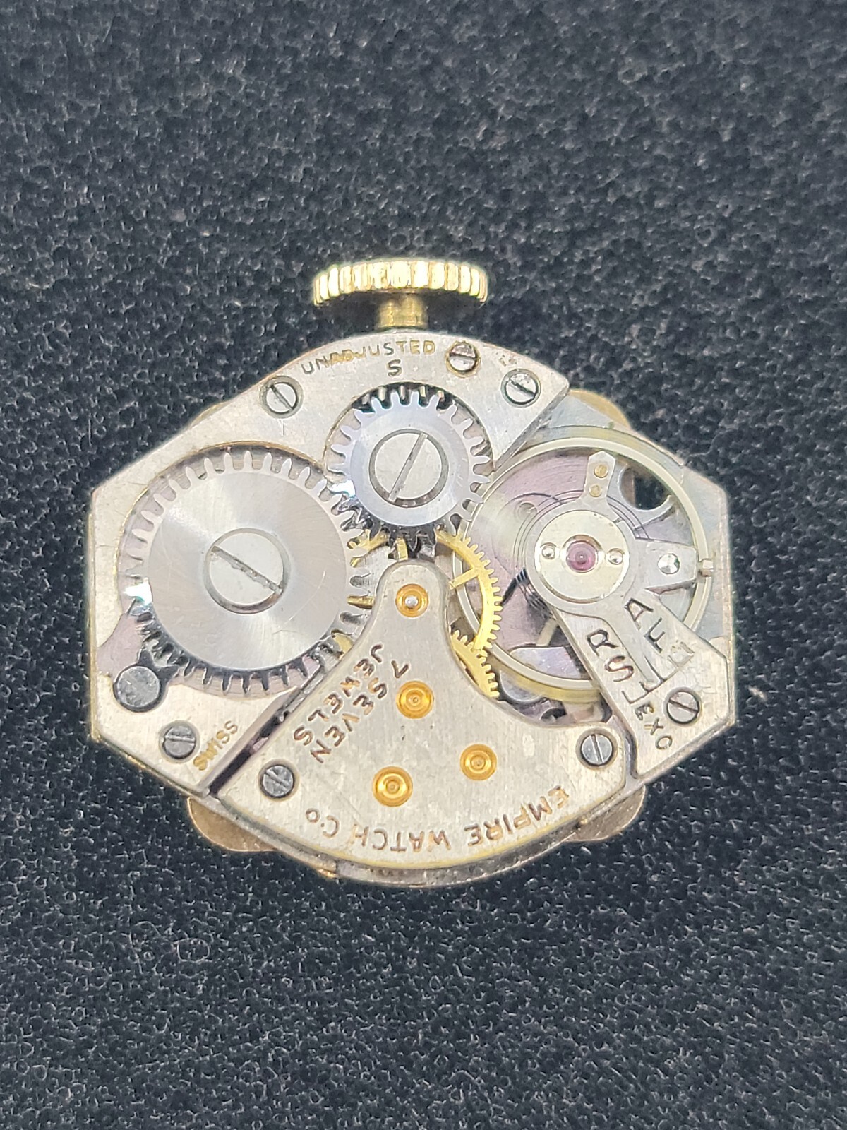 Vintage Empire Watch Co. 7 Jewel Watch Movement C11 Working Condition