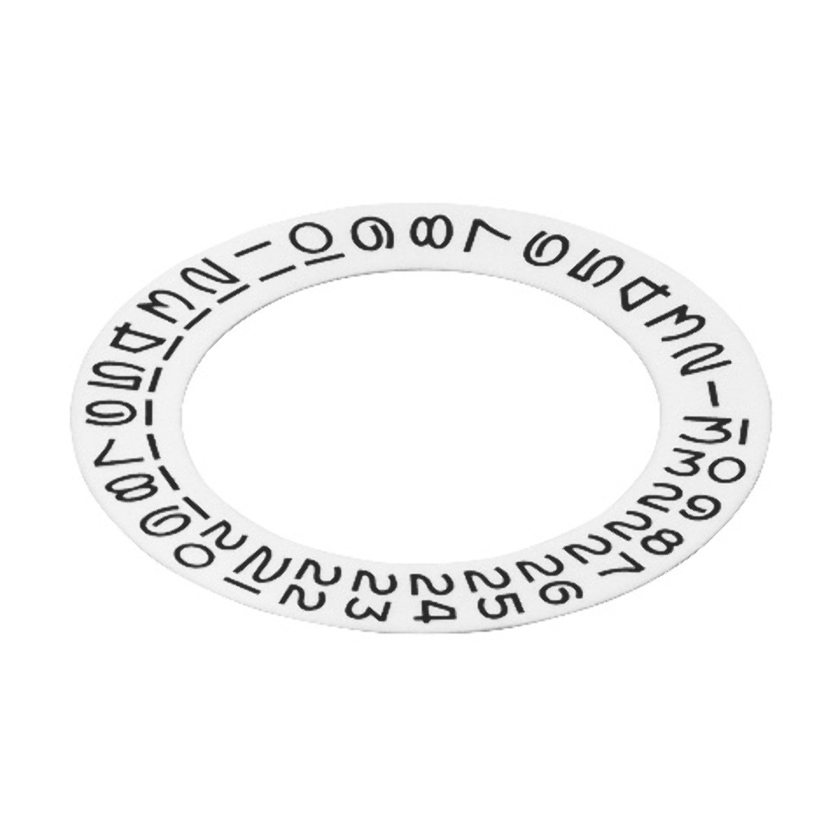 WHITE DATE DISC OVERLAY OPEN 6 -9 FOR ROLEX 3135 DATEJUST DAYDATE SUBMARINER GMT