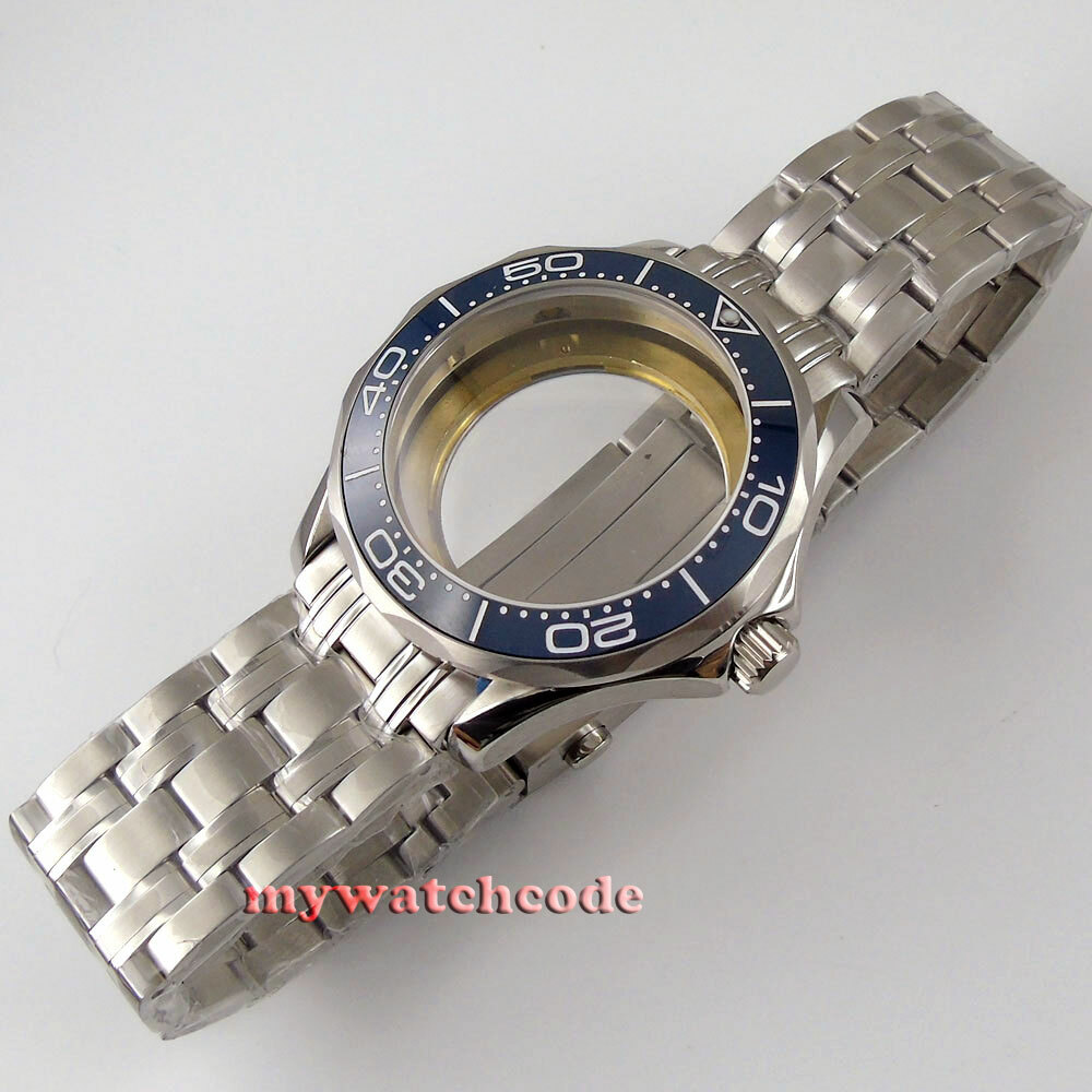 41mm ceramic bezel sapphire glass Watch Case fit NH35 NH36 Miyota 8215 movement