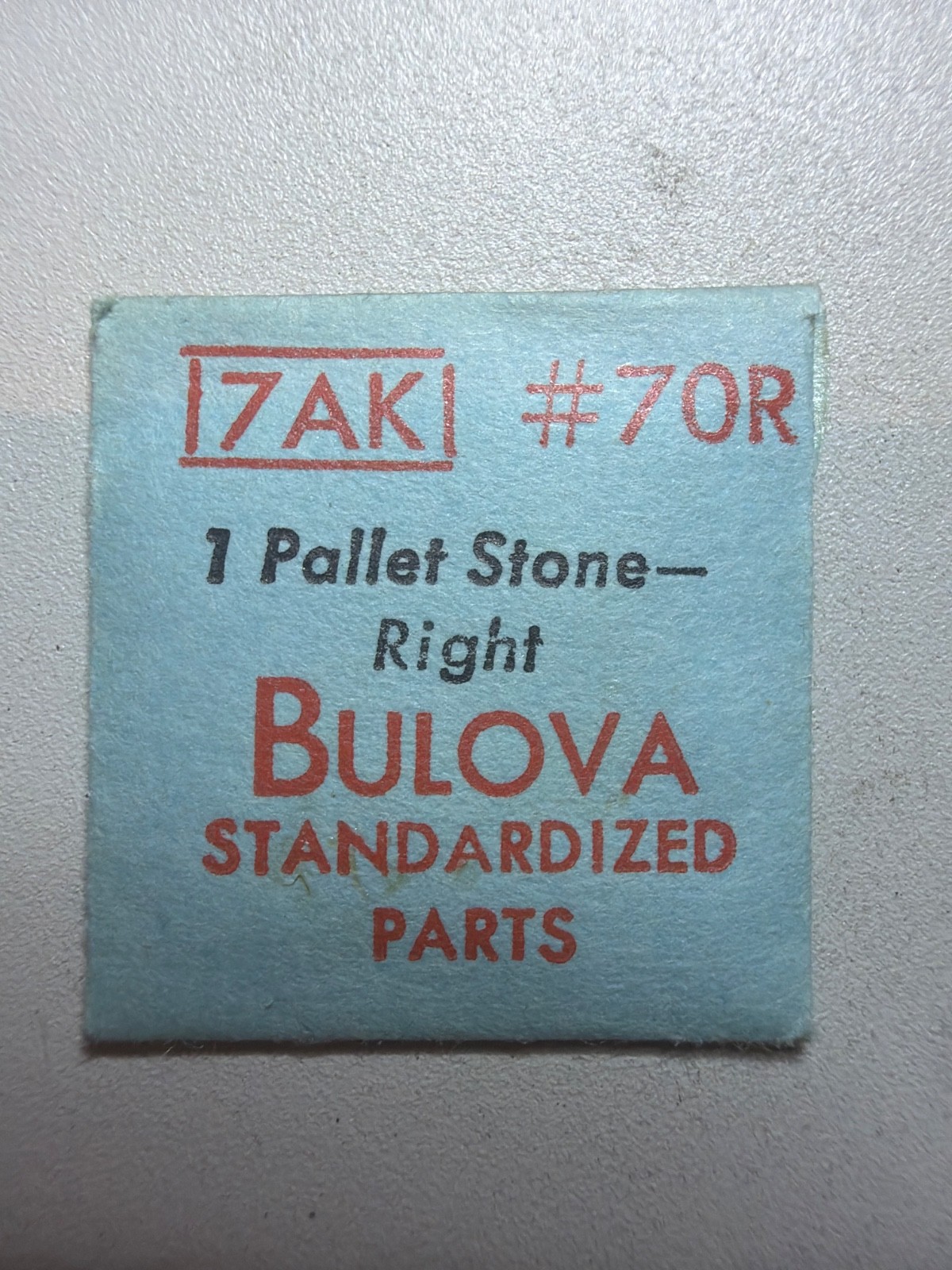 Bulova 70R Pallet Stone (Pallet Fork Right Side Jewel) – NOS – Various Calibers