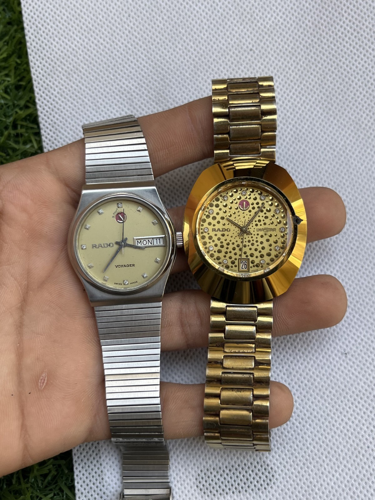 VTG Rado Watch Lot 2Pcs–Rado Voyager & Rado DiaStar Automatic Swiss ETA Movement