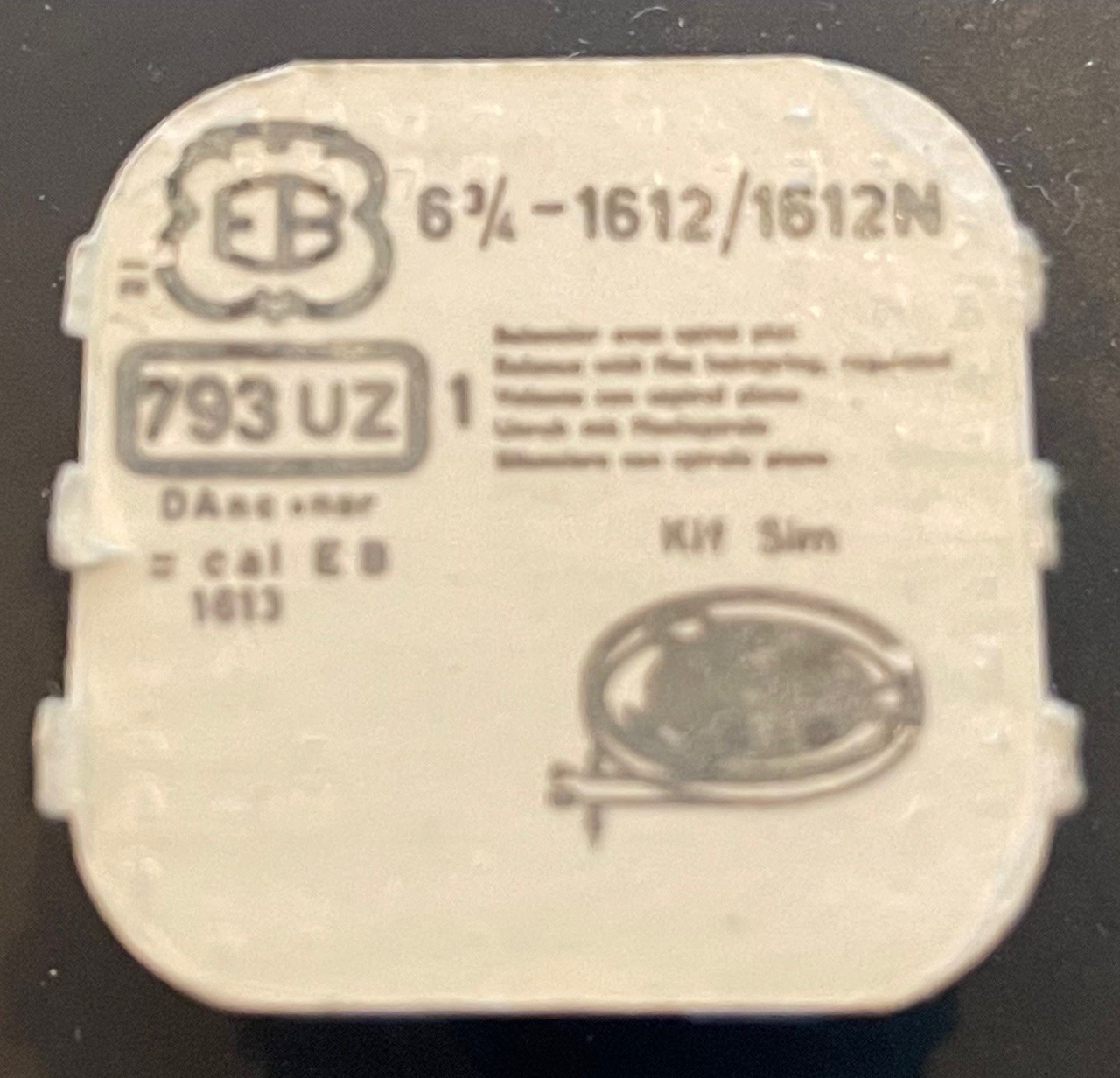 Ebauches Bettlach – EB 793 UZ 6 3/4-1612 1612 N – Complete Balance