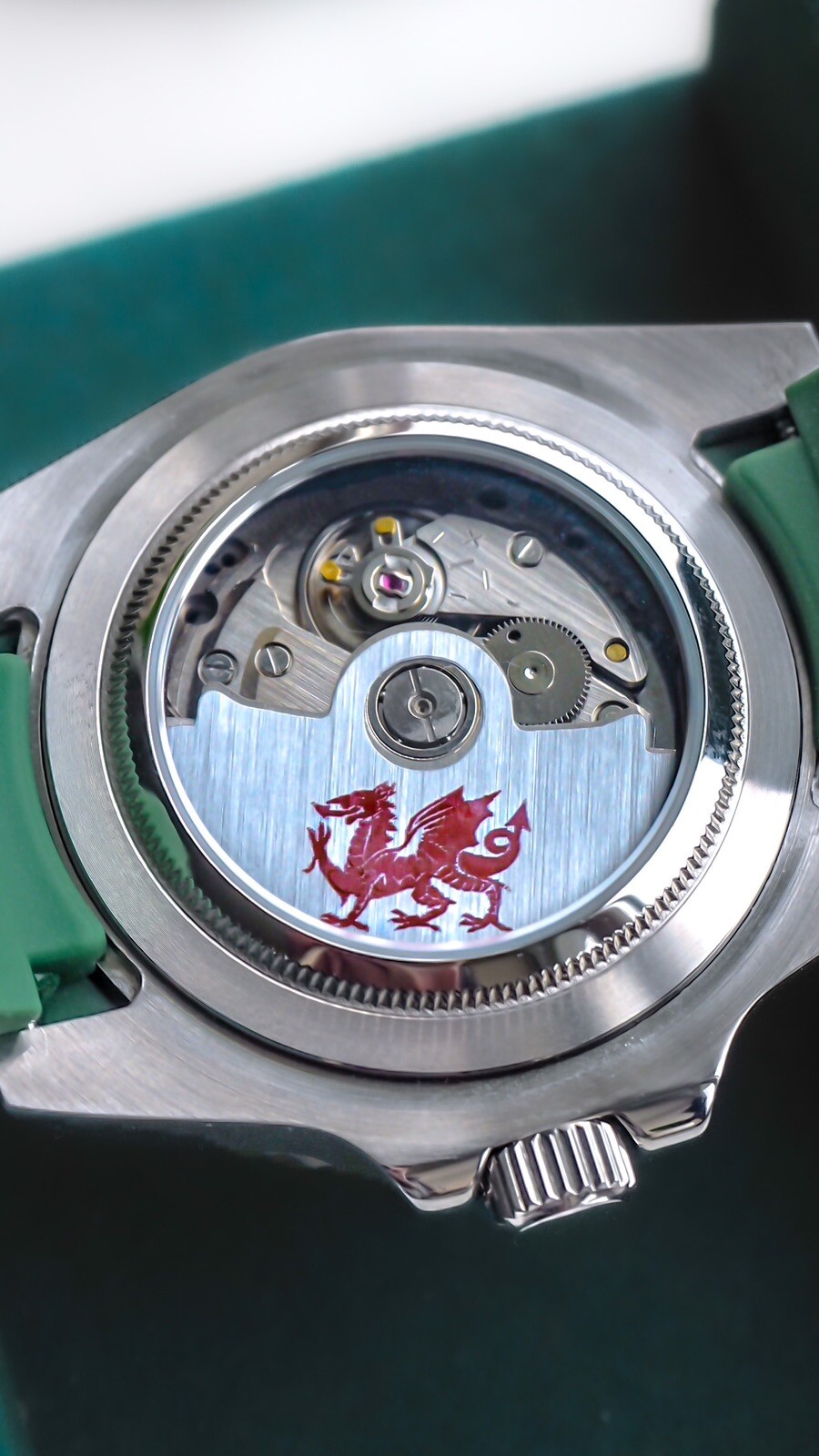 NH34/NH35/NH36 Rotor Cover – ANY TEXT/LOGO Brushed Silver – Seiko Mod Parts