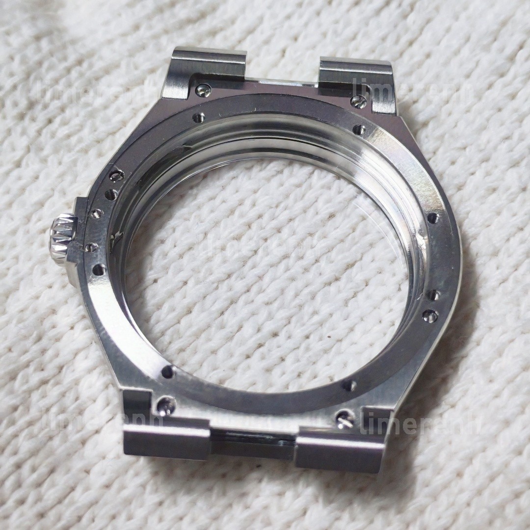 DIY 42mm Stainless Watch Case Set For 9015 Movement After-salesAccessories