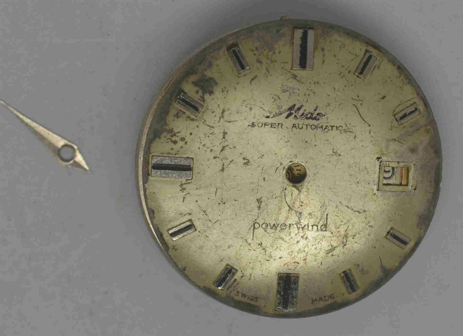 Vintage MIDO Powerwind Movement & Dial. Cal: AS1681. For Parts