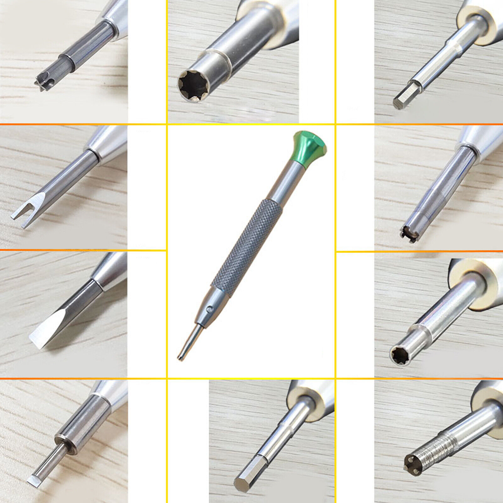 New Watchmakers Assortment Of 56 Tips Stainless Steel Watch Screwdriver Set.