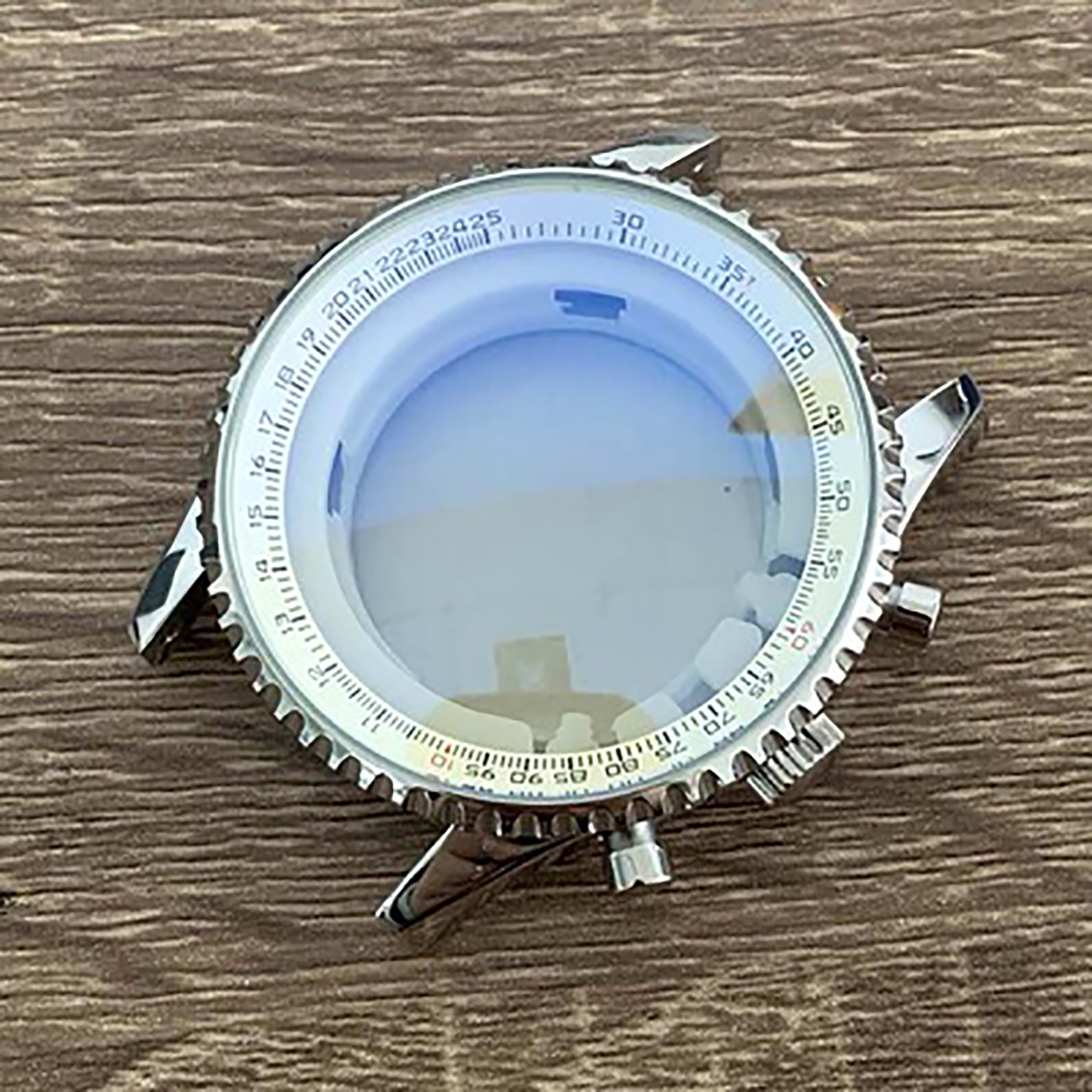 46.5MM Stainless Steel Watch Case + Strap + Hand For Japan VK63 Quartz Movement