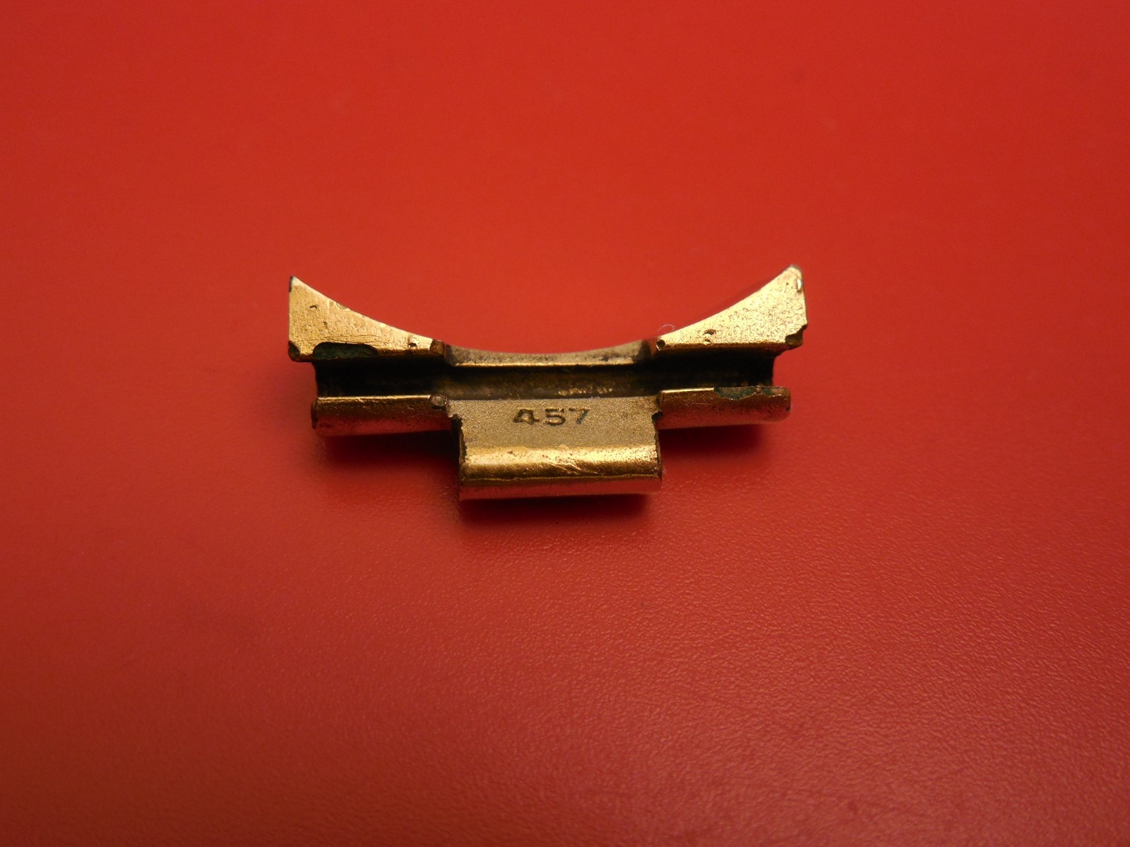 1 ROLEX 18K GOLD ELECTROPLATED 19MM 457 END FOR 78351 OYSTER BAND BRACELET STRAP