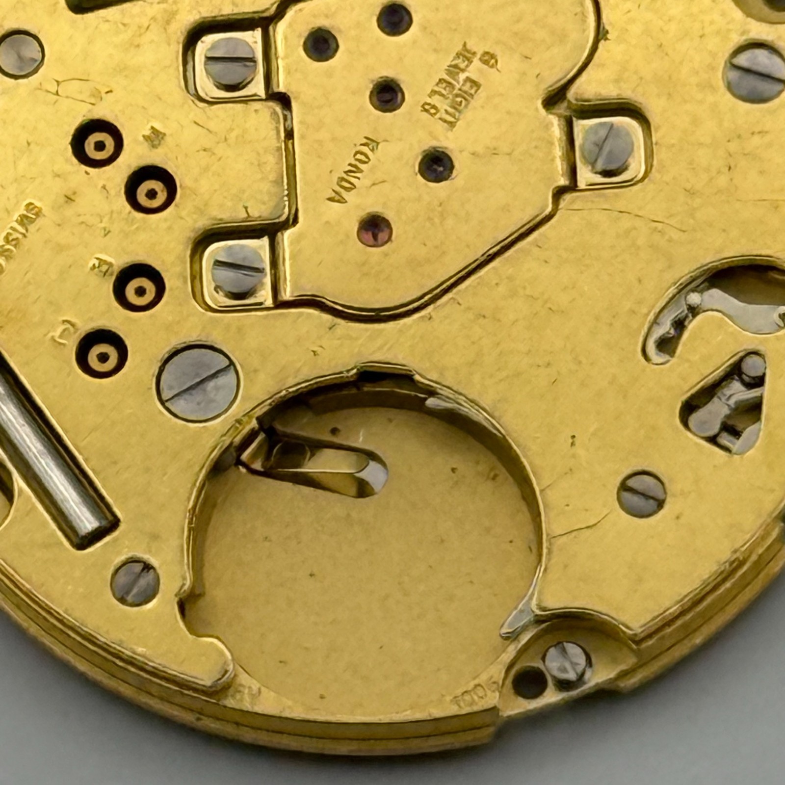 Ronda 1006 Watch Movement Quartz Swiss Date 8 Jewels Vintage Parts Repair 23.8mm