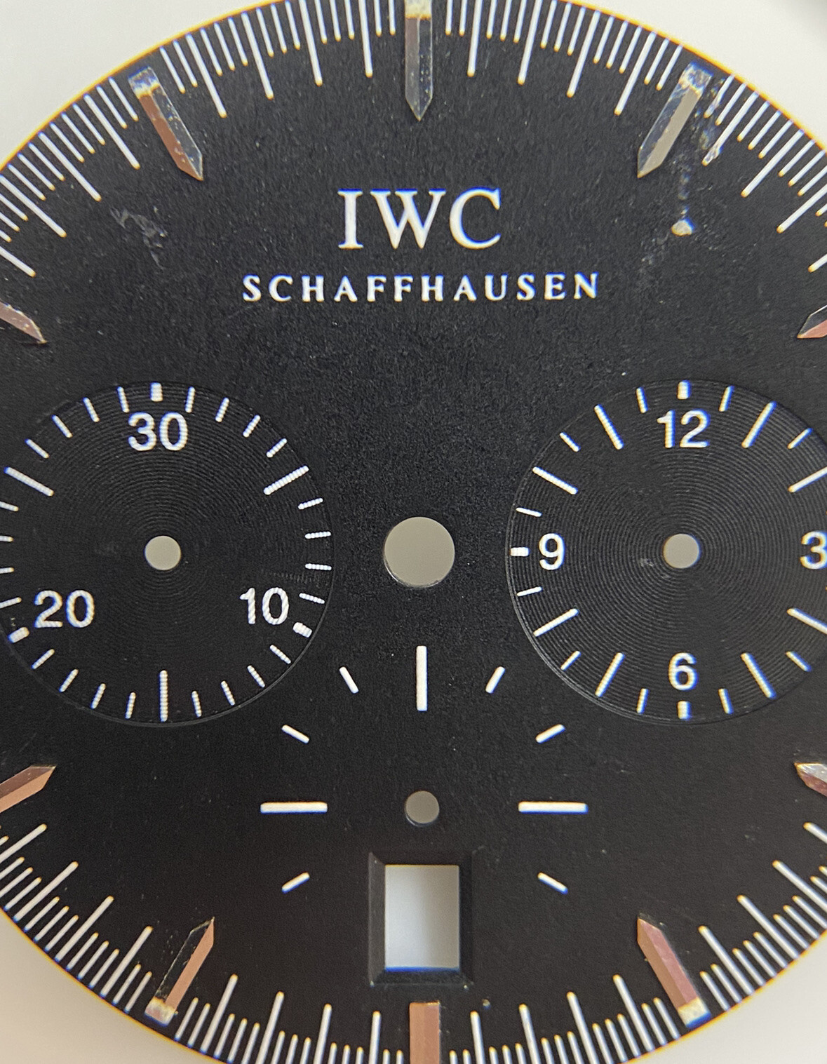 Original IWC GST SCHAFFHAUSEN Chronograph IW372702 Black 27mm Dial