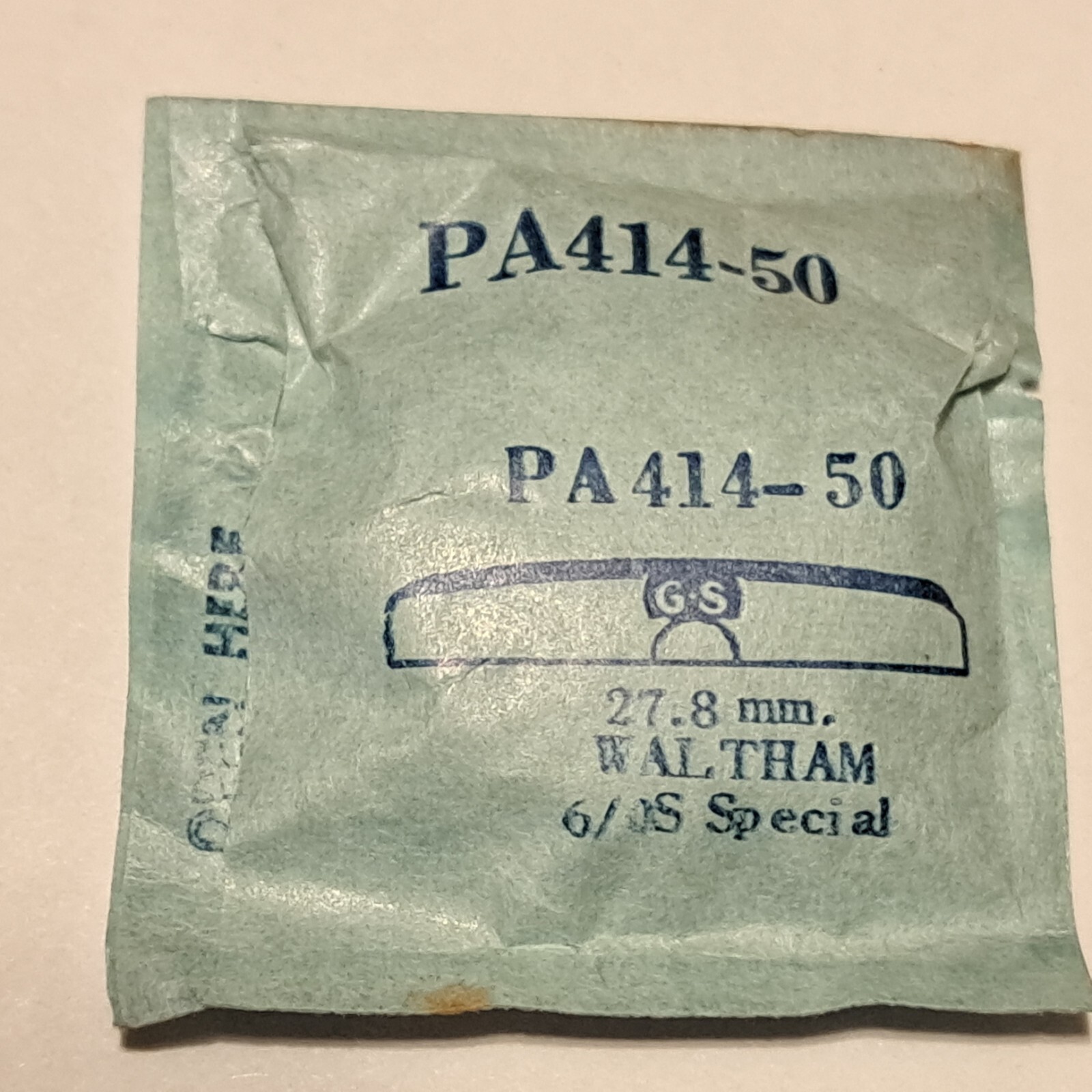 Waltham Crystal 6/0S Special GS PA414-50 27.8 mm (WWII – military)