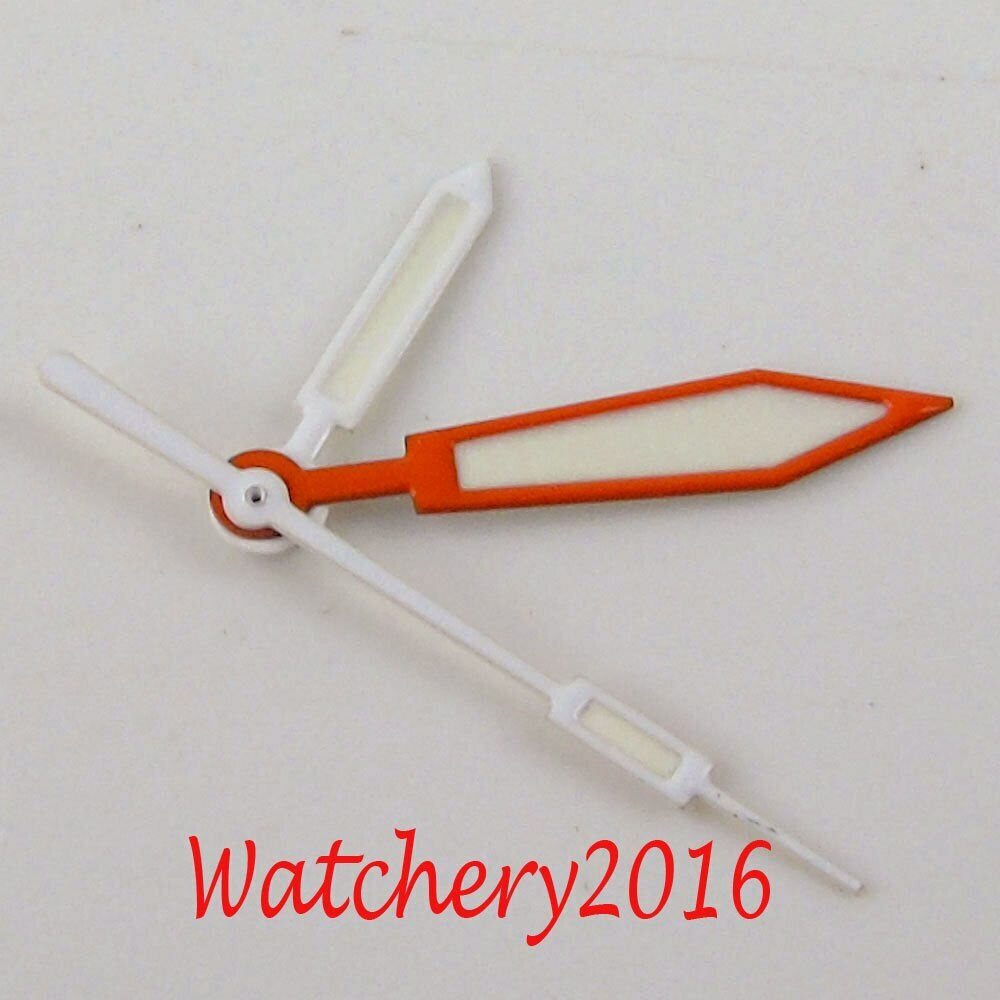 Luminous Orange Watch Hands for NH35 NH36 Miyota8215 821A ETA2824 PT5000 DG2813