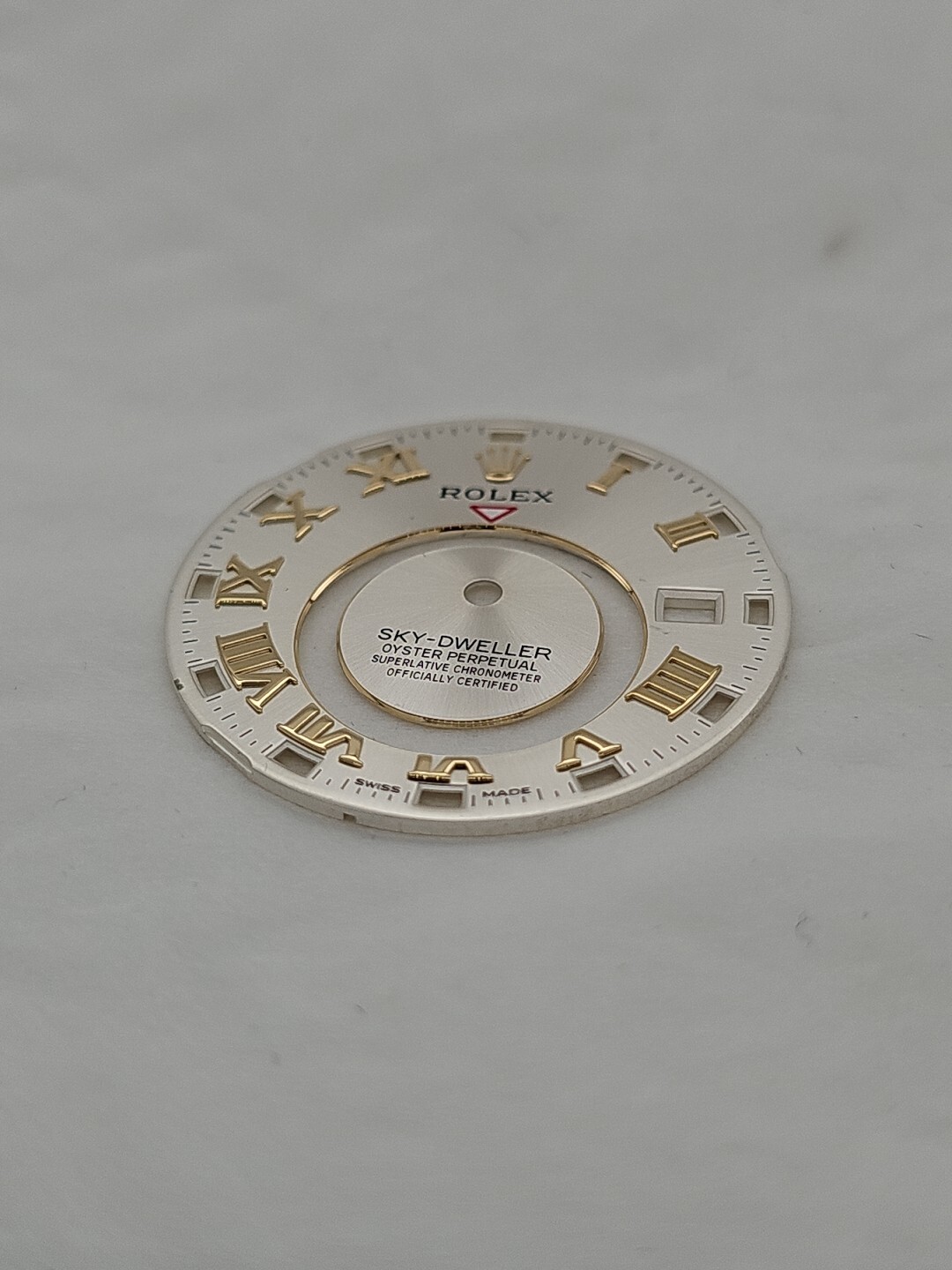 Rolex Sky-Dweller 42mm Silver Romain Dial Model 326938-13 RARE