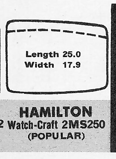 HAMILTON : BROOK – Fancy 25.0mm x 17.9mm