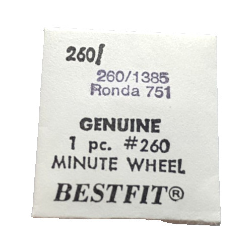 Ronda 751 752 753 756 762 763 Minute Wheel watch part #260/1385