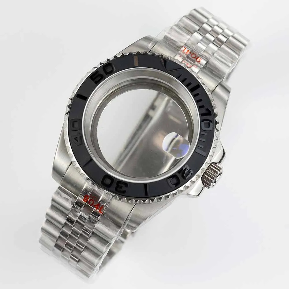 40mm NH35 Steel Case Ceramic Bezel Sapphire 28.5 Dial Jubilee Strap