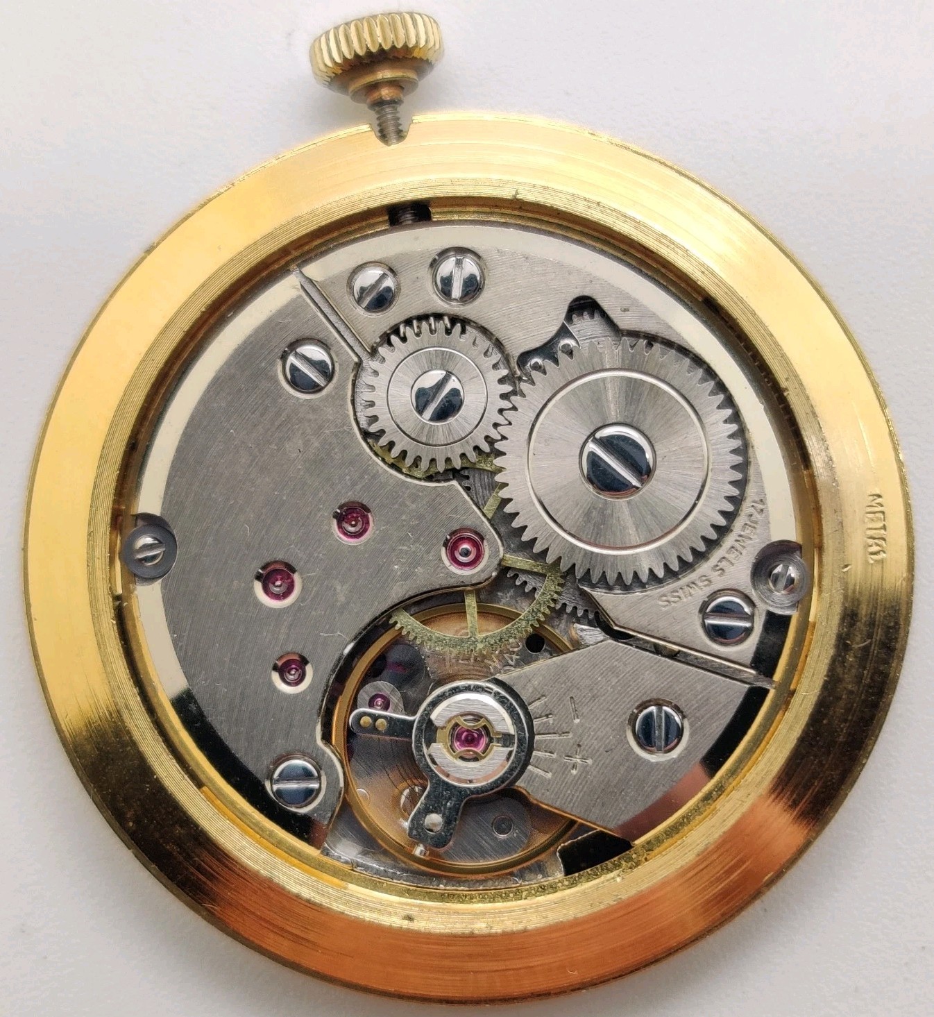Bucherer High Grade Peseux Cal. 7040 17 Jewel movement Running