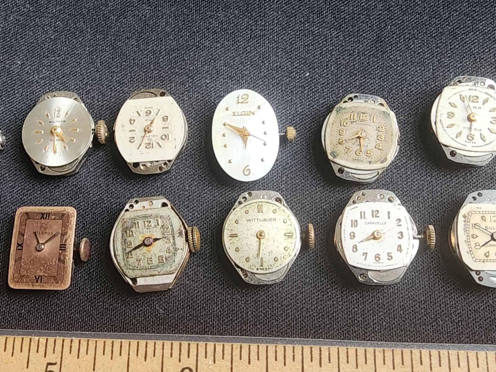 Antique Women’s Wind Up Watch Movements Untested Parts/Repairs Only Steampunk