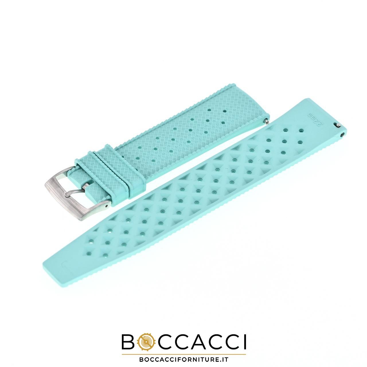 TROPIC Silicone Strap 22mm Tropic Turquoise, Easy-Fit (NEW)