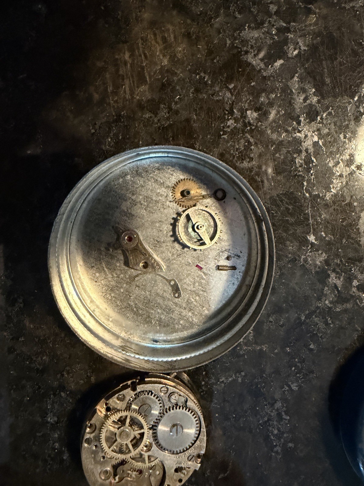 Vintage Watch Parts And Tins Lot
