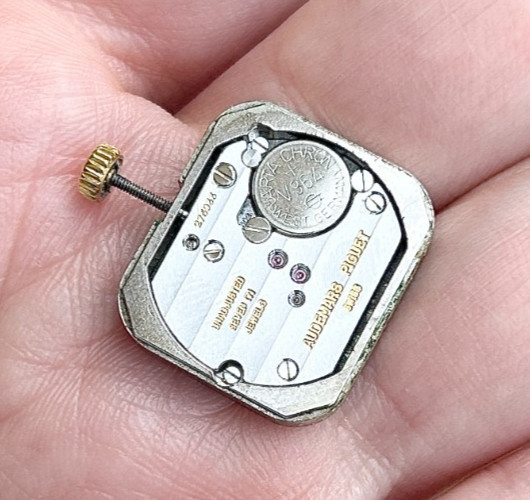 A Vintage Audemars Piguet Quartz “Tapisserie” Wristwatch Dial & Movement.