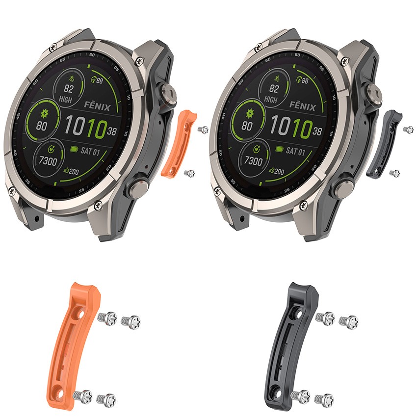 Watch Anti-collision Strip Case For Garmin Fenix 8 Pro AMOLED/Quatix8 47mm 51mm
