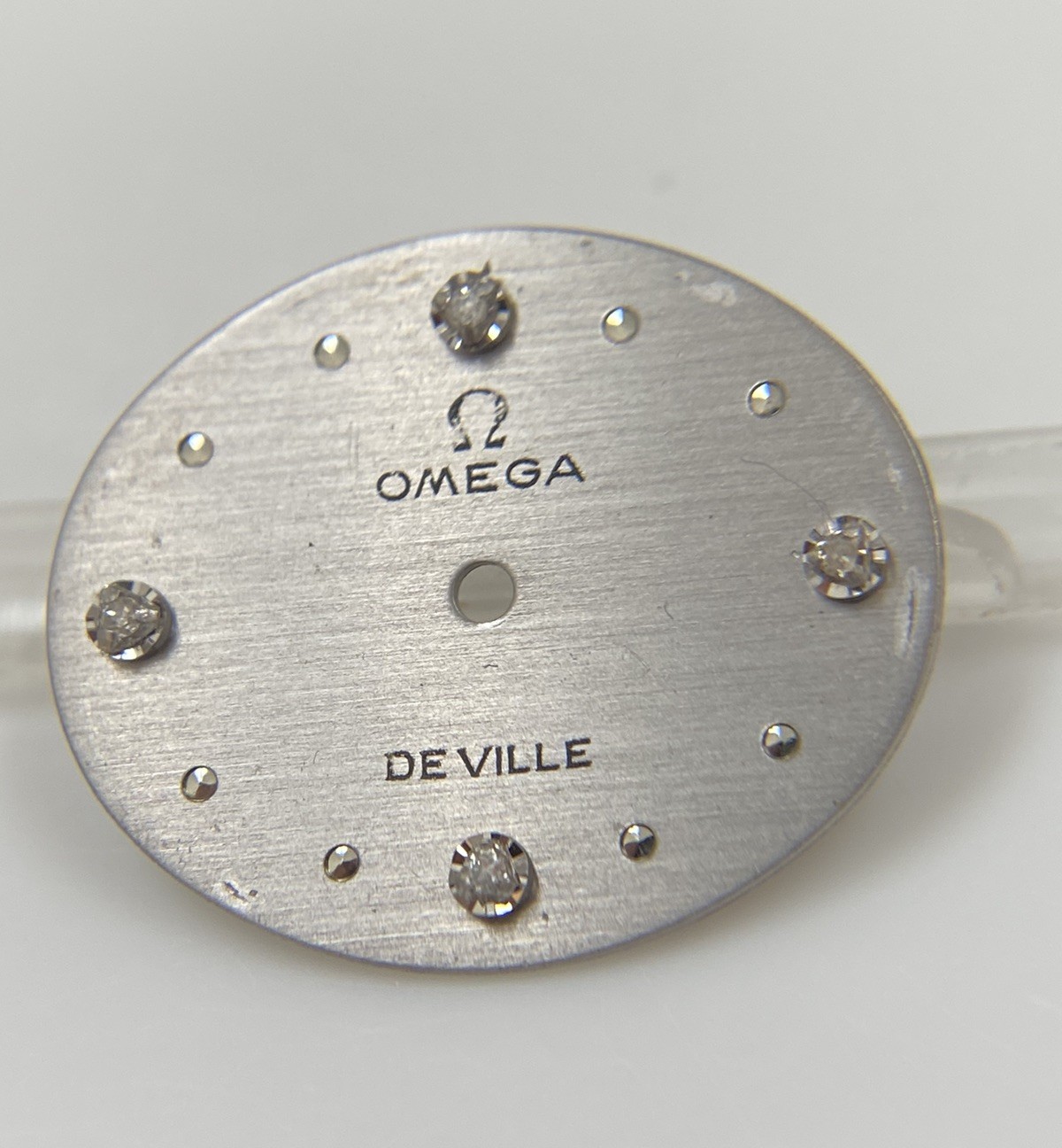 Original Vintage Omega De Ville Caliber 625 Silver w/ Diamond Dial